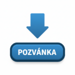 Modré tlačidlo s nápisom POZVÁNKA a šípkou smerujúcou nadol.